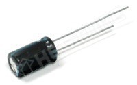 2,2 uF / 63V / Kondenzátor, elektrolit, 2.2µF, 63V DC, 2mm, Ø5x11mm, -40...105°C (G.Luxon)